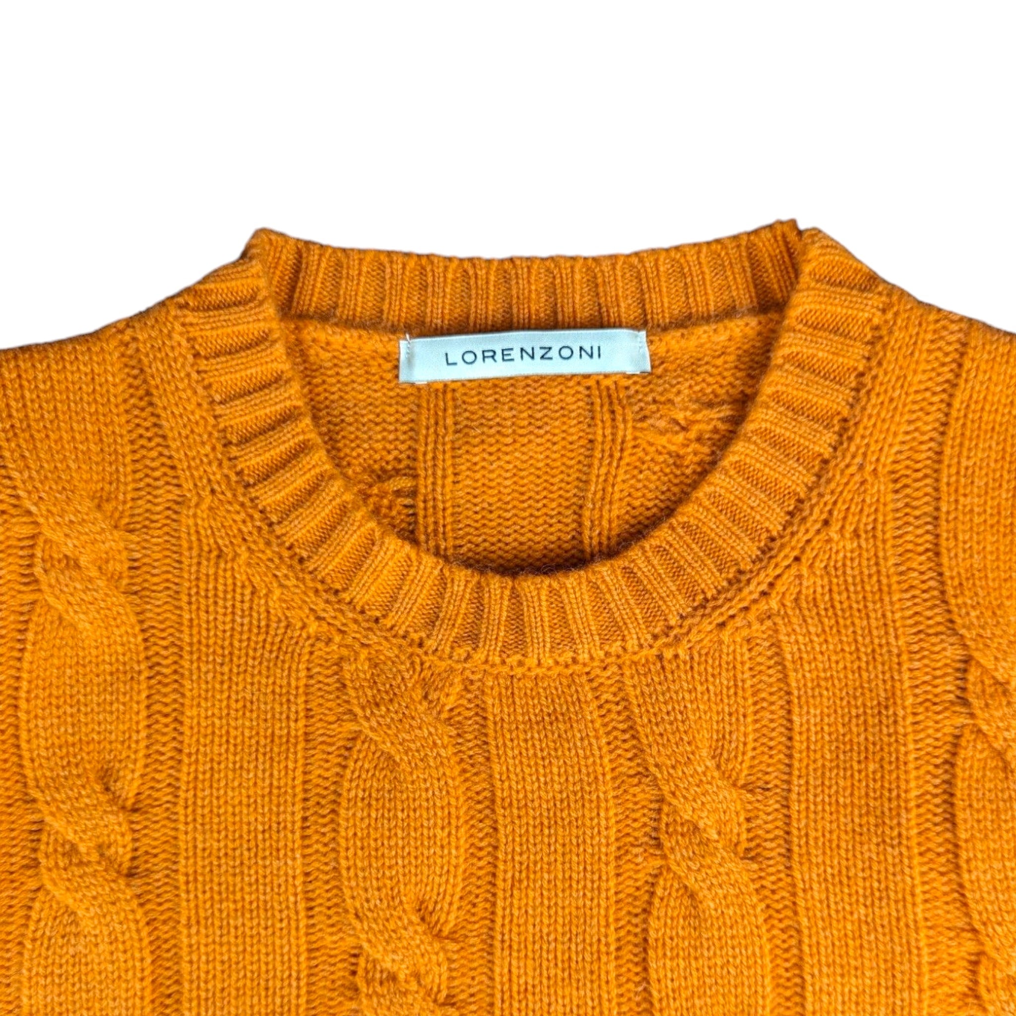 Lorenzoni Orange Cashmere Sweater
