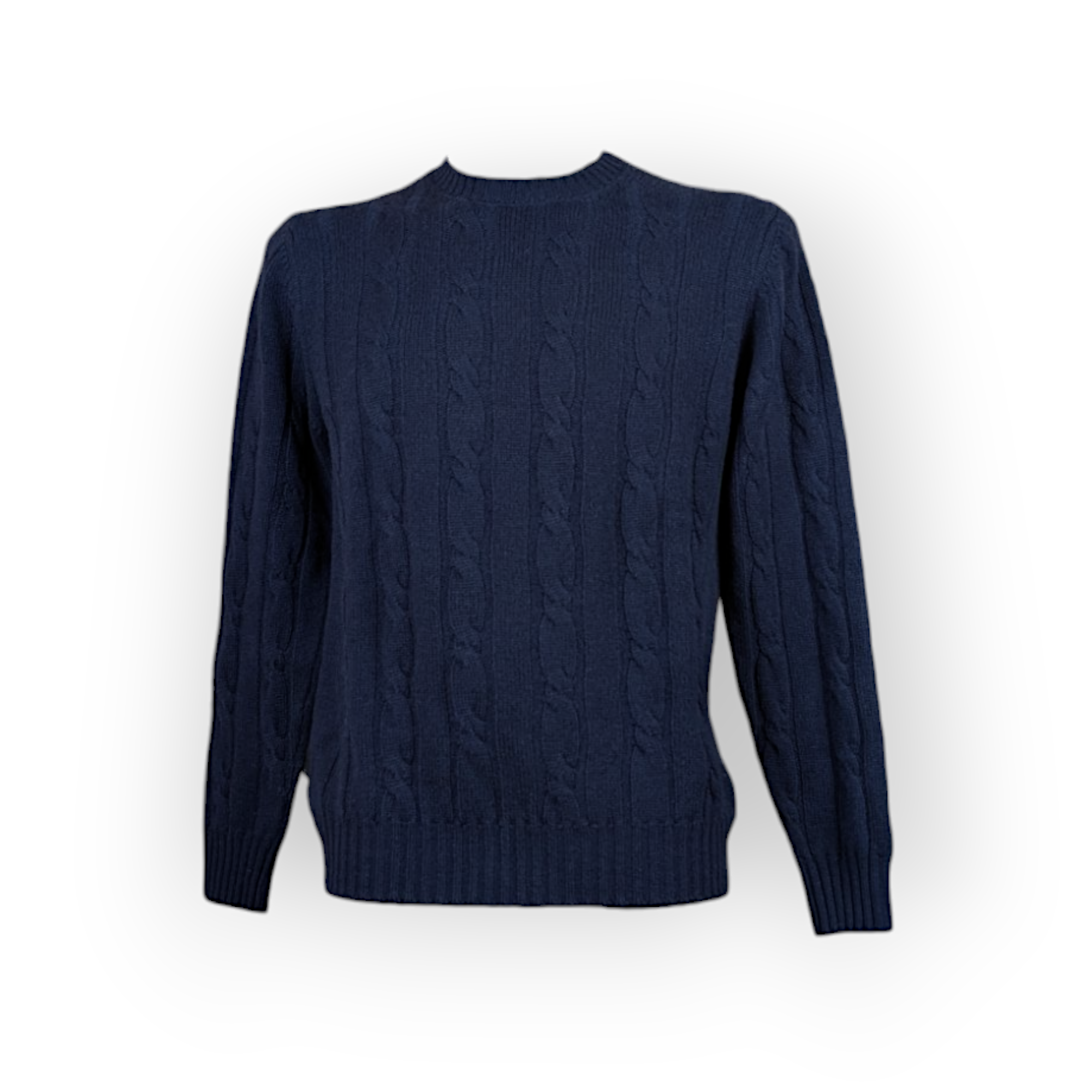 Lorenzoni Navy Blue Cashmere Sweater
